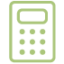 Icon illustration of a calculator